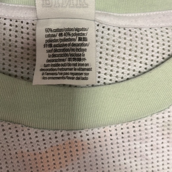 PINK Victoria's Secret Tie Dye Pastel Mesh Top Size S - Picture 4 of 5